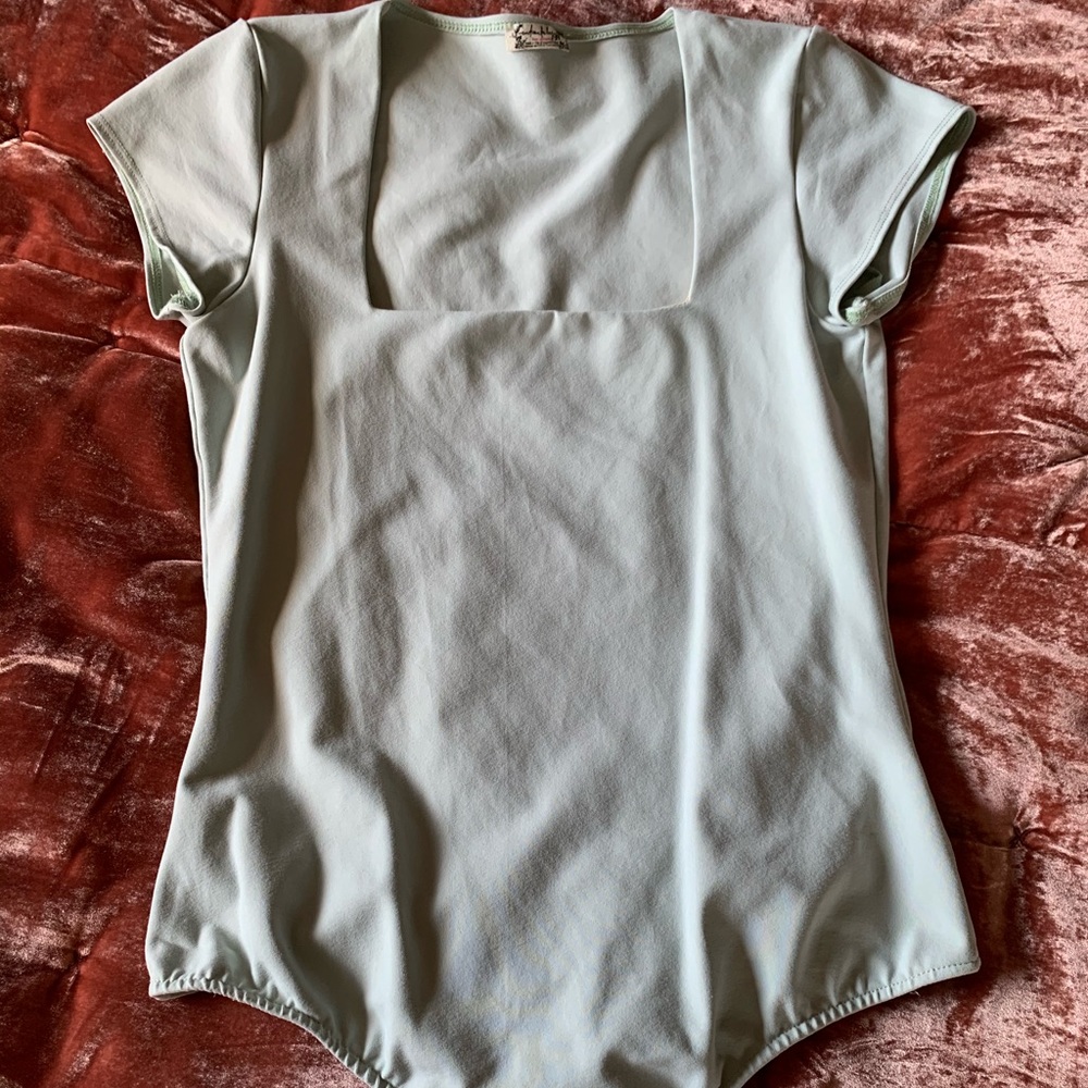 Free people squared neck body suit